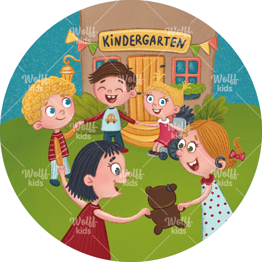Einzelner Magnet: Kindergarten Spieltag NEU